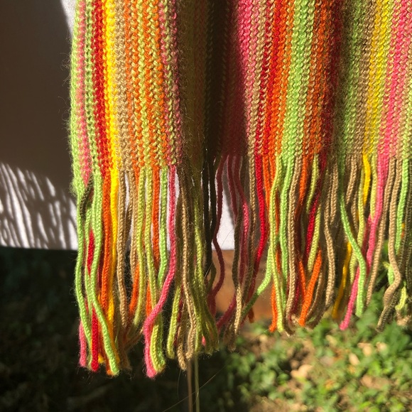 Barbarossa Very Long Luxury Italian multi-colored woven 10" H x 67" W scarf - Picture 13 of 13